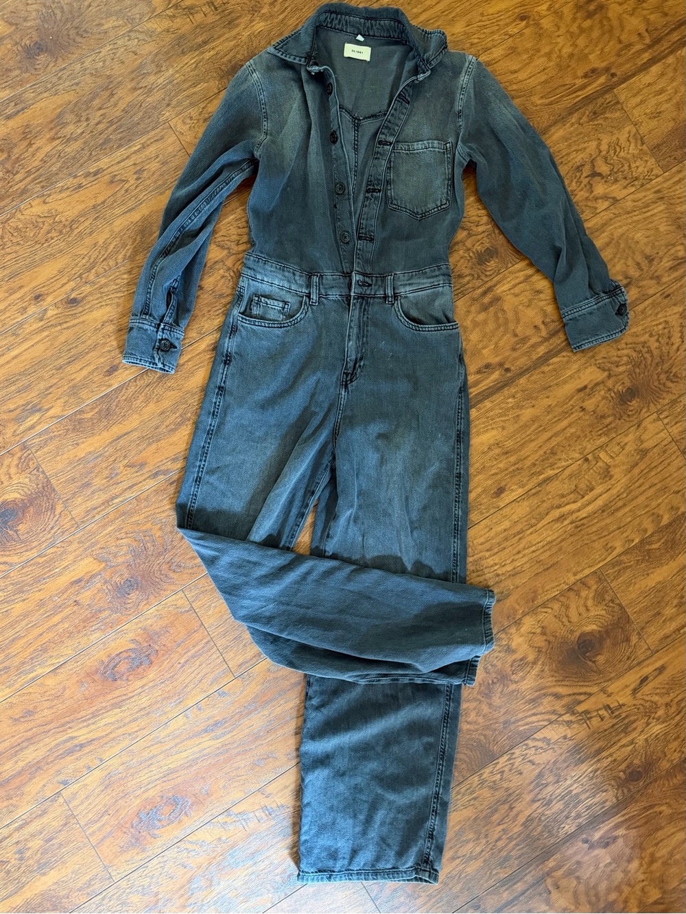 DL1961 Black Denim Jumpsuit